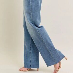 Judy Blue Full Size V - Front Baggy Jeans Plus Size